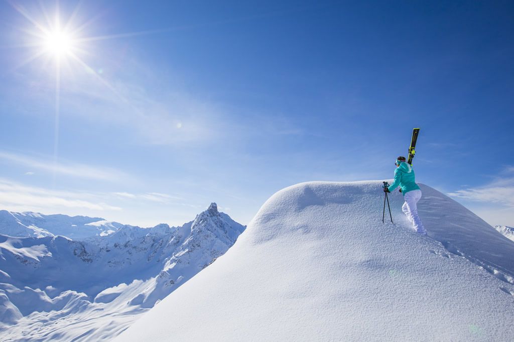 Skiing in Courchevel