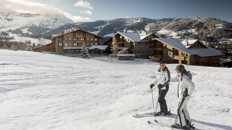 Skiing in Megève